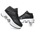 thumbnail image 1 of Roller Skate Shoes for Women,Double Row Deform Wheel Roller Skates,Sneakers with Wheels for Girls Boys, 1 of 8