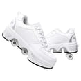 thumbnail image 1 of Roller Skate Shoes for Women,Double-Row Deform Wheel Shoe Skate,Shoes with Wheel,2-in-1 Adult Parkour Roller Shoes Suitable for Outdoor Fun, Fitness, 1 of 7