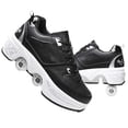 thumbnail image 1 of Roller Skate Shoes for Women,Double-Row Deform Wheel Shoe Skate,Shoes with Wheel,2-in-1 Adult Parkour Roller Shoes Suitable for Outdoor Fun, Fitness, 1 of 7