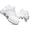 thumbnail image 1 of Roller Skate Shoes for men,Double-Row Deform Wheel Shoe Skate,Shoes with Wheel,2-in-1 Adult Parkour Roller Shoes Suitable for Outdoor Fun, Fitness, 1 of 7