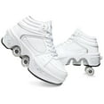 thumbnail image 1 of Roller Skate Shoes for men,Double-Row Deform Wheel Shoe Skate,Shoes with Wheel,2-in-1 Adult Parkour Roller Shoes Suitable for Outdoor Fun, Fitness, 1 of 7