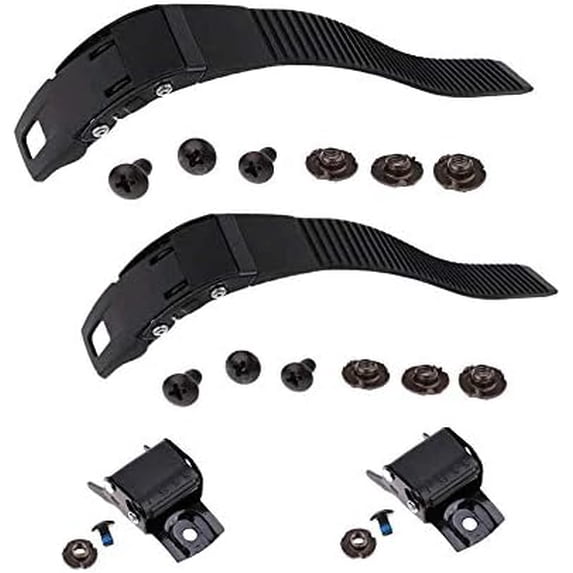 Roller Skate Strap, 2 Set Replacement Inline Roller Skate Shoes Energy Strap Buckles with Screws Suit for Men Women Kids Outdoor Skating Parts