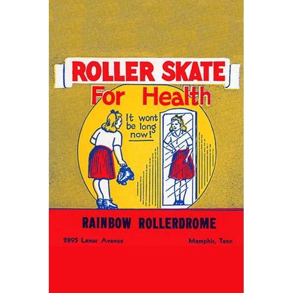 Roller Skate for Health-Fine Art Canvas Print (20" x 30")