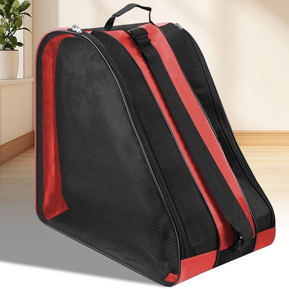 Roller Skates Backpack for Kids, Large Capacity Sports Equipment Storage Bag with Thickened Shoulder Straps, Holds Ice Skates, Protective Gears, Helmet, Adjustable Carry Backpack for Rollerblading