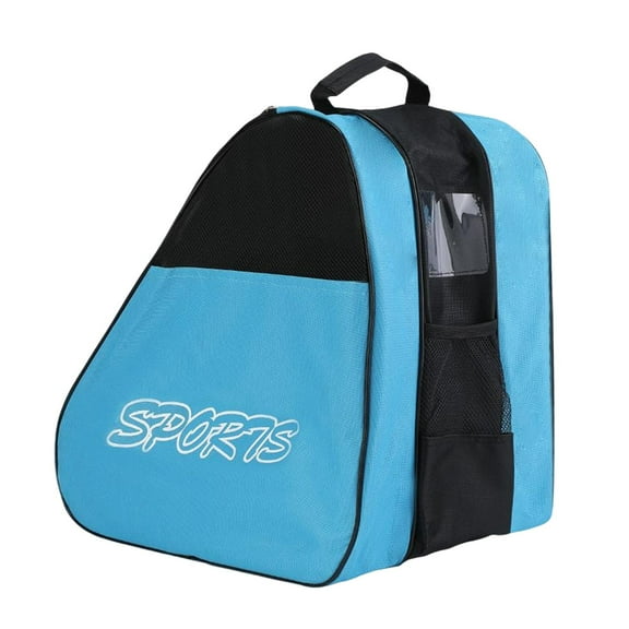 Roller Skates Bag, Ice Skate Bags Breathable Skating Bag, Large Capacity Skates Bags Fits Quad Skates, Inline Skate and Most Roller Skate Accessories Blue