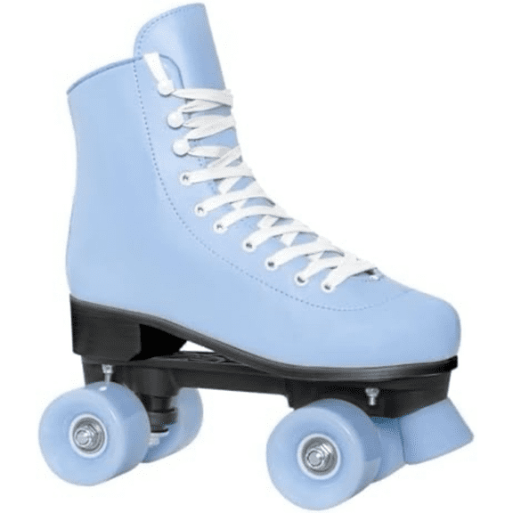 Roller Skates for Girls Women Outdoor Indoor Four PU Wheel Fun Fashionable Roller Skates for Men Girls Boys Blue (Women Size US 5)$$Sport & Recreation Other