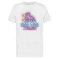 thumbnail image 1 of Roller Skates Neon Sign Graphic T-Shirt Men -Image by Shutterstock, Male Large, 1 of 2
