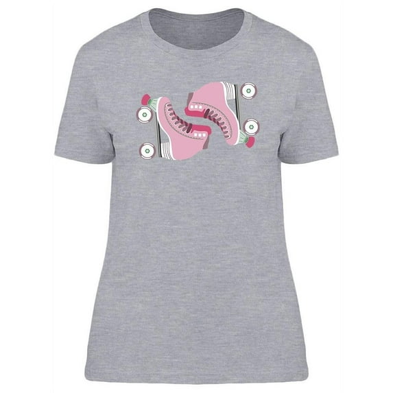 Roller Skates Old School T-Shirt Women -Image by Shutterstock, Female Small