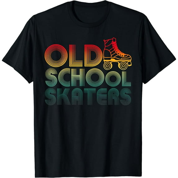 Roller Skates Old School Vintage Derby Funky 70’s Party T-Shirt