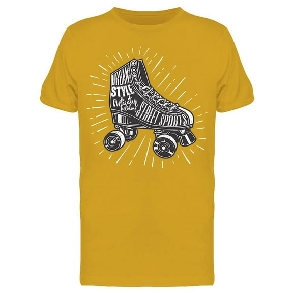 Roller Skates Street Sports T-Shirt Men -Image by Shutterstock, Male x-Large