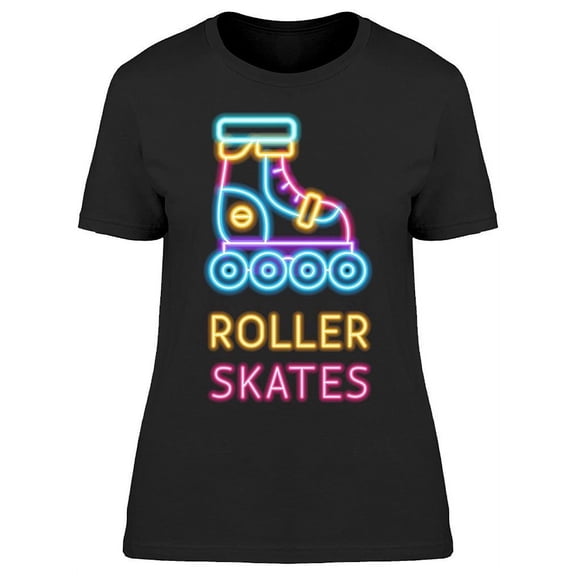Roller Skates Trendy T-Shirt Women -Image by Shutterstock, Female Medium