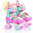 thumbnail image 1 of Roller Skates for Kids Girls Rainbow Unicorn Toddler Roller Skates W/Full Light up Wheels for Outdoor Beginner Rollerskates for Gifts, 1 of 7
