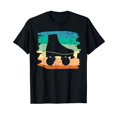 thumbnail image 1 of Roller Skating Art Men Women 80s Roller Derby Rollerskate T-Shirt, 1 of 5
