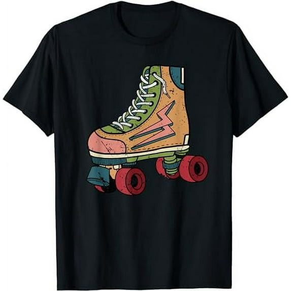 Roller Skating Art Men Women 80s Roller Derby Rollerskate T-Shirt