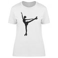 thumbnail image 1 of Roller Skating Girl Silhouette  T-Shirt Women -Image by Shutterstock, Female Small, 1 of 2