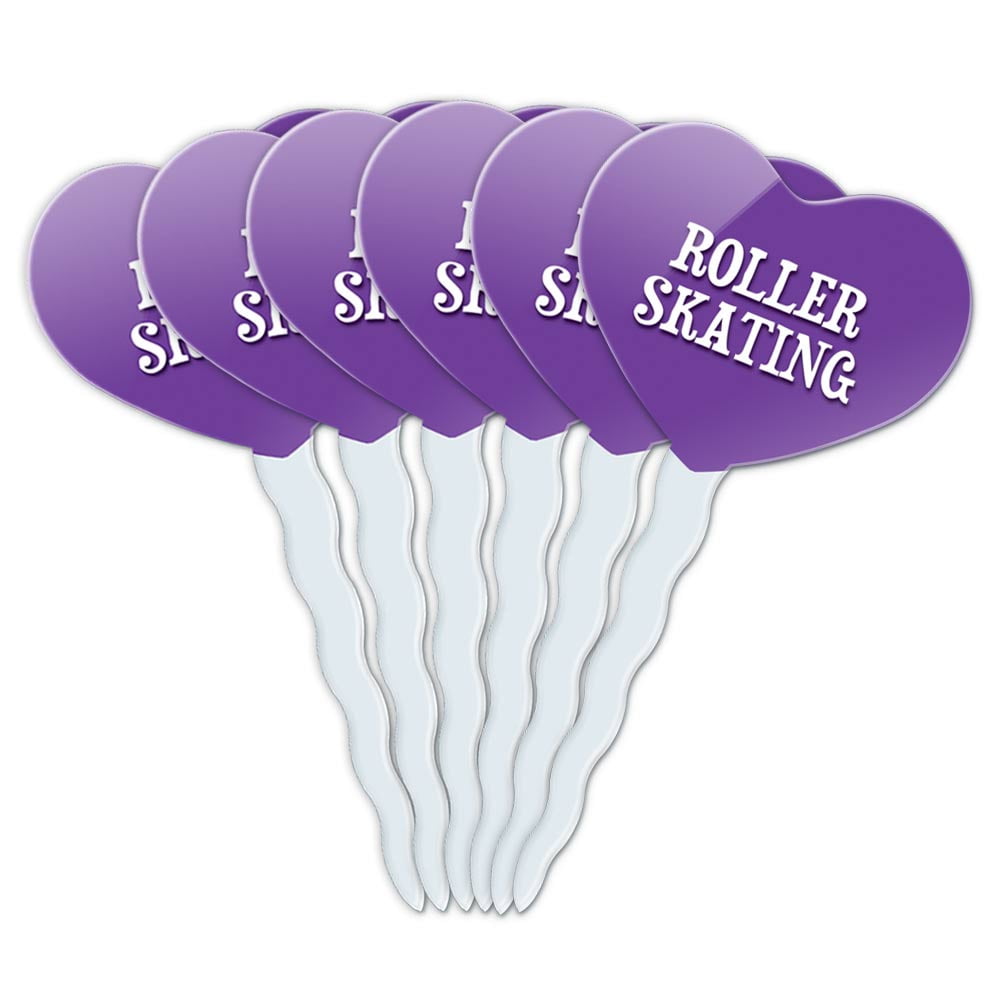 Roller Skates Theme Cupcake Toppers - Fun Party Decorations For Birthday Cakes