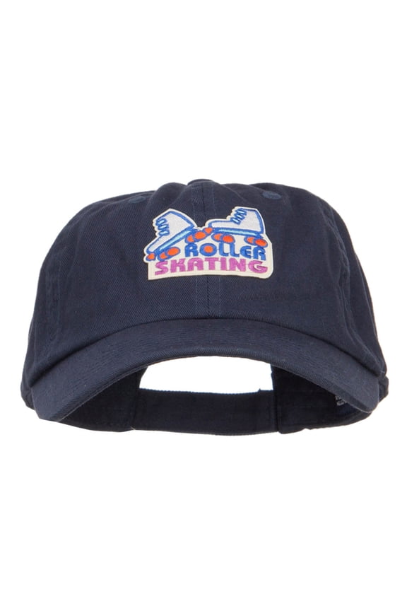 Roller Skating Patched Low Cap - Navy OSFM