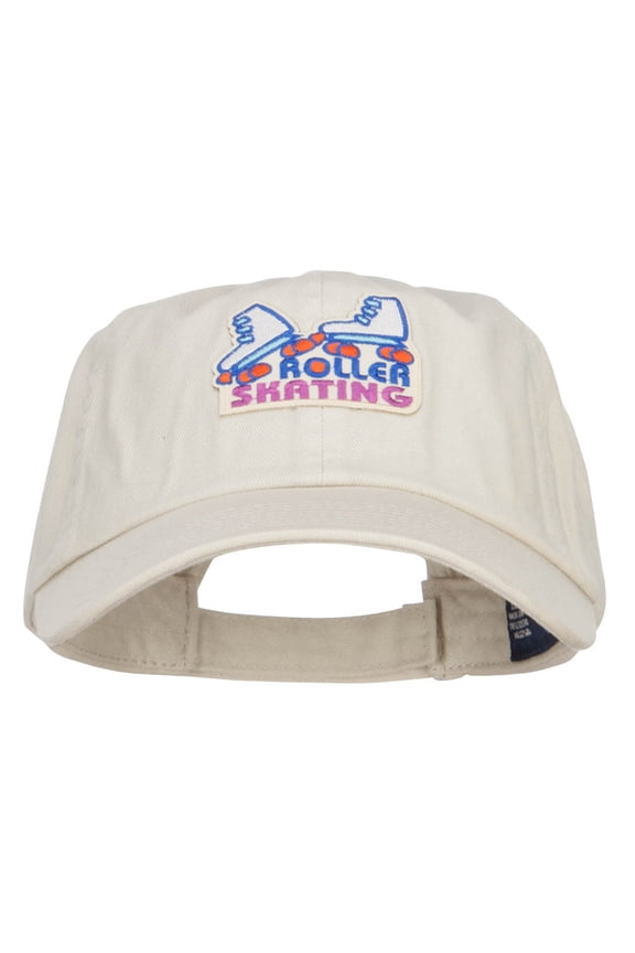 Roller Skating Patched Low Cap - Putty OSFM