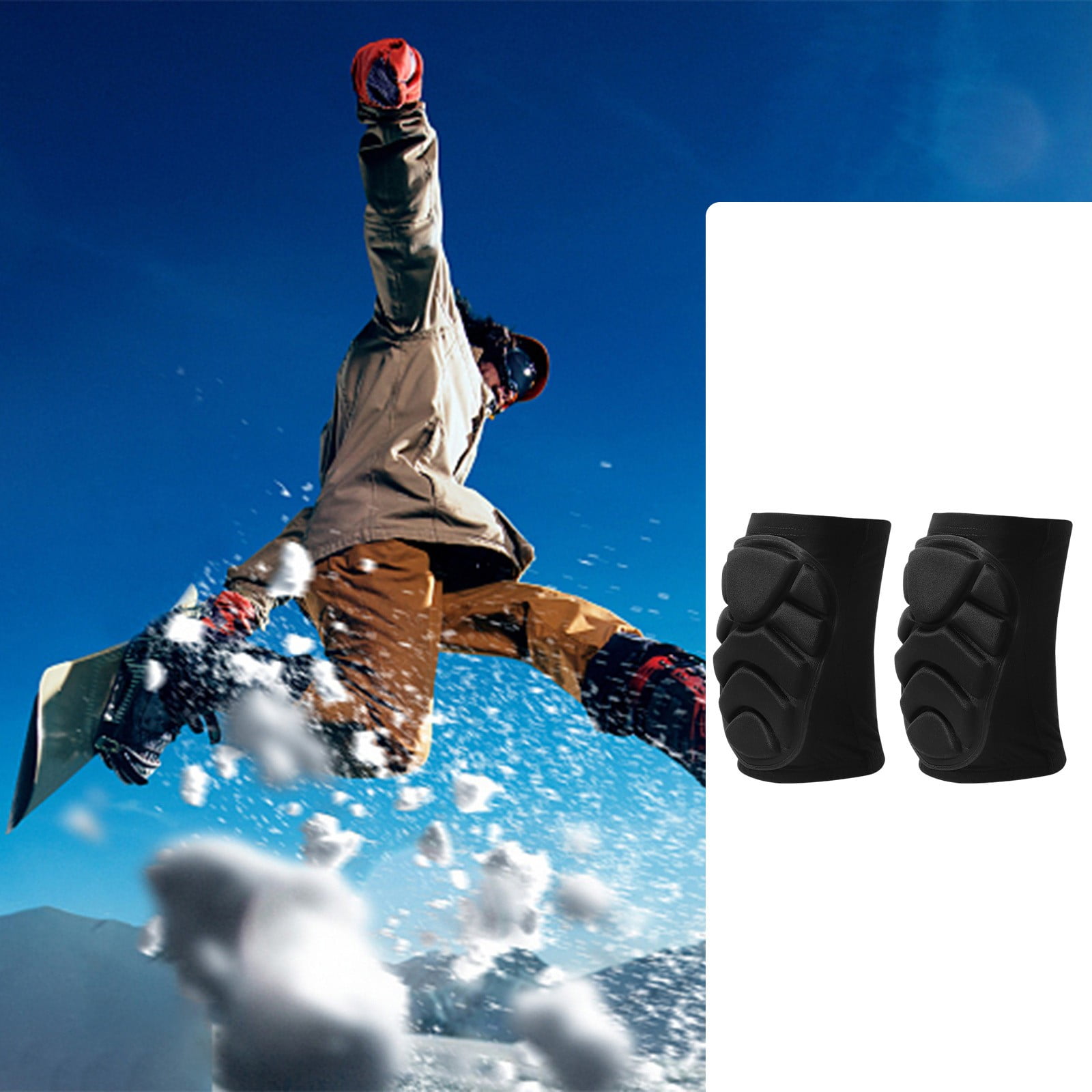 Roller Skating & Ski Skating Protection Set, Includes Knee, Hip & Wrist Guards for Adults and