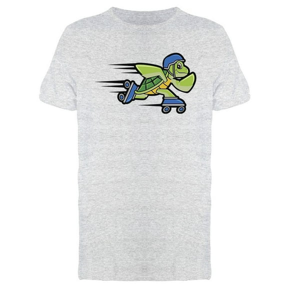 Roller Skating Turtle T-Shirt Men -Image by Shutterstock, Male 3X-Large