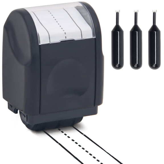 Roller Stamps for Teacher, Plutput Dashed Handwriting Lines Roller Stamp Self-Inking Line Rolling Stamp Handwriting Practice Tool