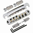 thumbnail image 1 of Roller Tune O Matic Guitar Bridge with 2 Studs for Electric Guitar Guitar Parts Accessories Silver Black Gold, 1 of 7