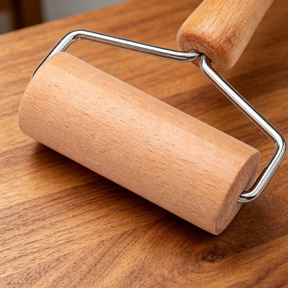 Roller rolling dough stick Bread dough pressing,Dough rolling pin,Bamboo wood-Beige