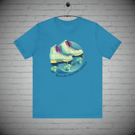 Roller skating t-shirt, Roller derby tee, Retro Urban Skate park apparel