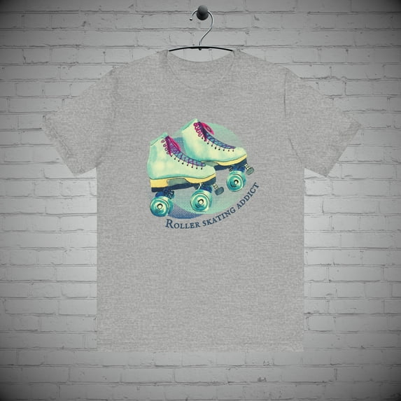Roller skating t-shirt, Roller derby tee, Retro Urban Skate park apparel