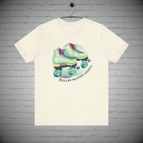 Roller skating t-shirt, Roller derby tee, Retro Urban Skate park apparel