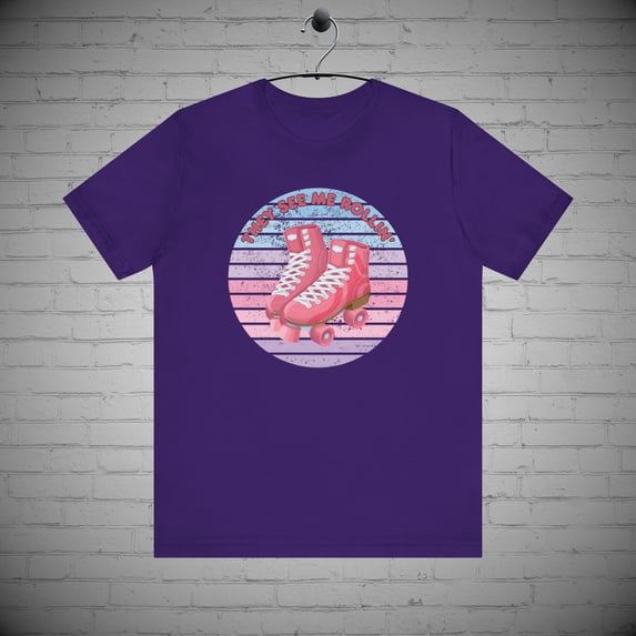Roller skating t-shirt, Roller derby tee, Skate park fashion