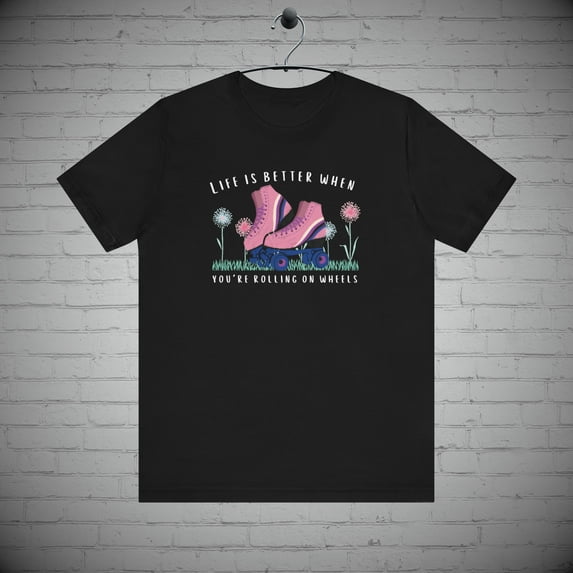 Roller skating t-shirt, Roller derby tee, Skate park fashion