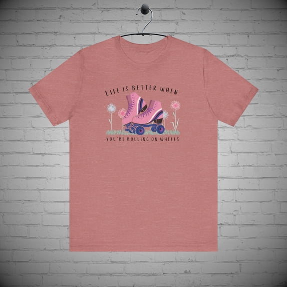 Roller skating t-shirt, Roller derby tee, Skate park fashion