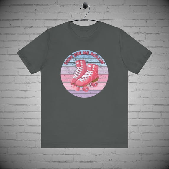 Roller skating t-shirt, Roller derby tee, Skate park fashion