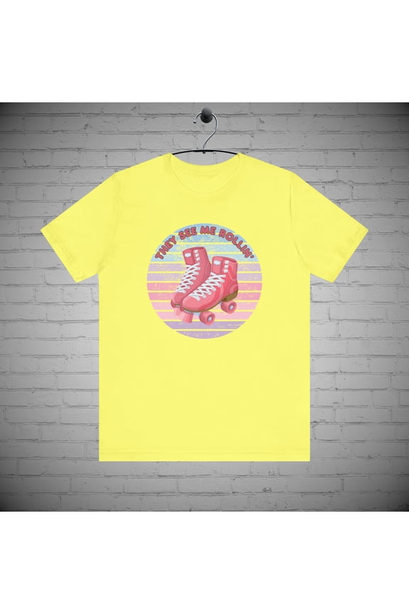 Roller skating t-shirt, Roller derby tee, Skate park fashion