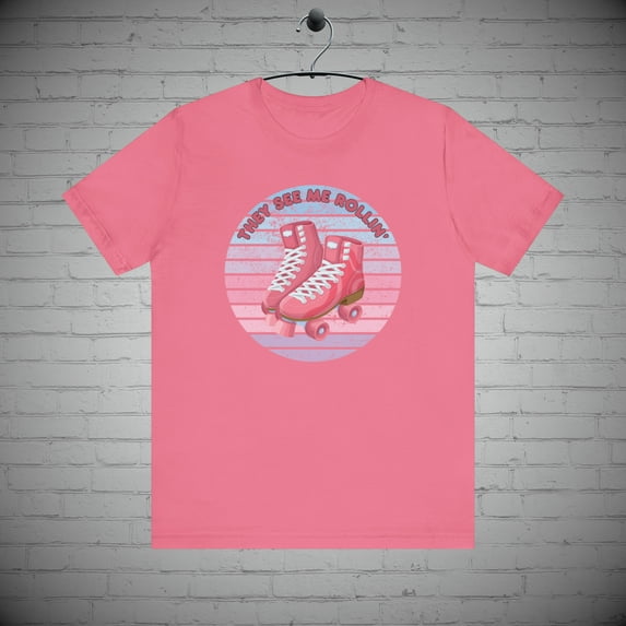 Roller skating t-shirt, Roller derby tee, Skate park fashion