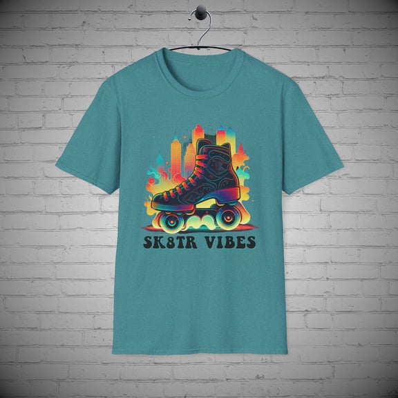 Roller skating t-shirt, Skater Vibes tee, Roller Skate Lovers Gift