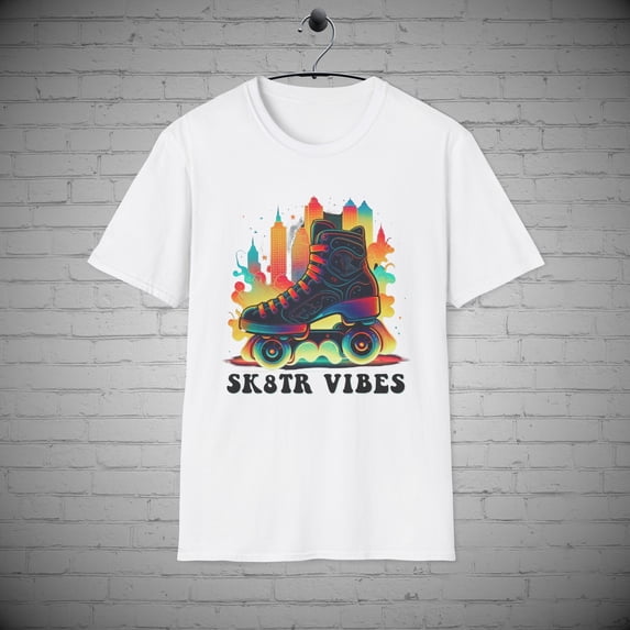 Roller skating t-shirt, Skater Vibes tee, Roller Skate Lovers Gift