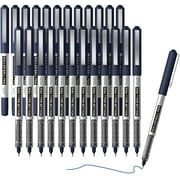 RollerBall Pens, Shuttle Art 25 Pack Blue Fine Point Roller Ball Pens, 0.5mm Liquid Ink Pens for Writing Journaling Taking Notes Office