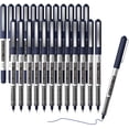 thumbnail image 1 of Shuttle Art Permanent  RollerBall Pens, 25 Pack Blue Fine Point Roller Ball Pens, 0.5mm Liquid Ink Pens for Writing Journaling Taking Notes Office, 1 of 7