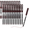 thumbnail image 1 of RollerBall Pens, Shuttle Art 25 Pack Red Fine Point Roller Ball Pens, 0.5mm Liquid Ink Pens for Writing Journaling Taking Notes Office, 1 of 7