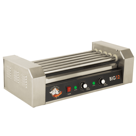 RollerDog Big 12 Stainless Steel Hotdog Roller with Drip Tray
