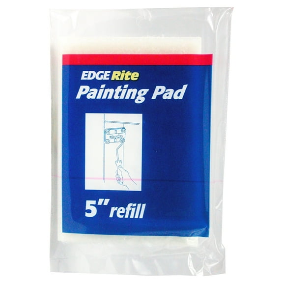 RollerLite ER-500R Paint Pad Refill, 5 in L Pad, Flocked Foam Pad, White