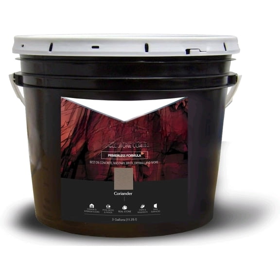 RollerRock 3 gal Self-Priming Concrete Coating Coriander Interior Exterior$$Tools & Hardware Other