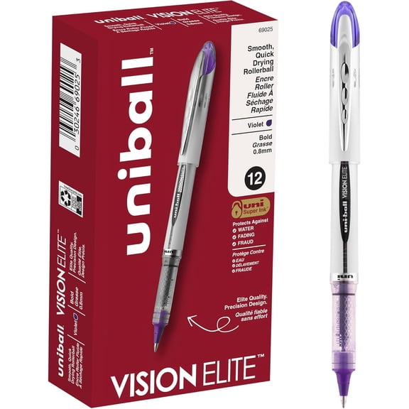 Rollerball Pens, Bold Point , Violet