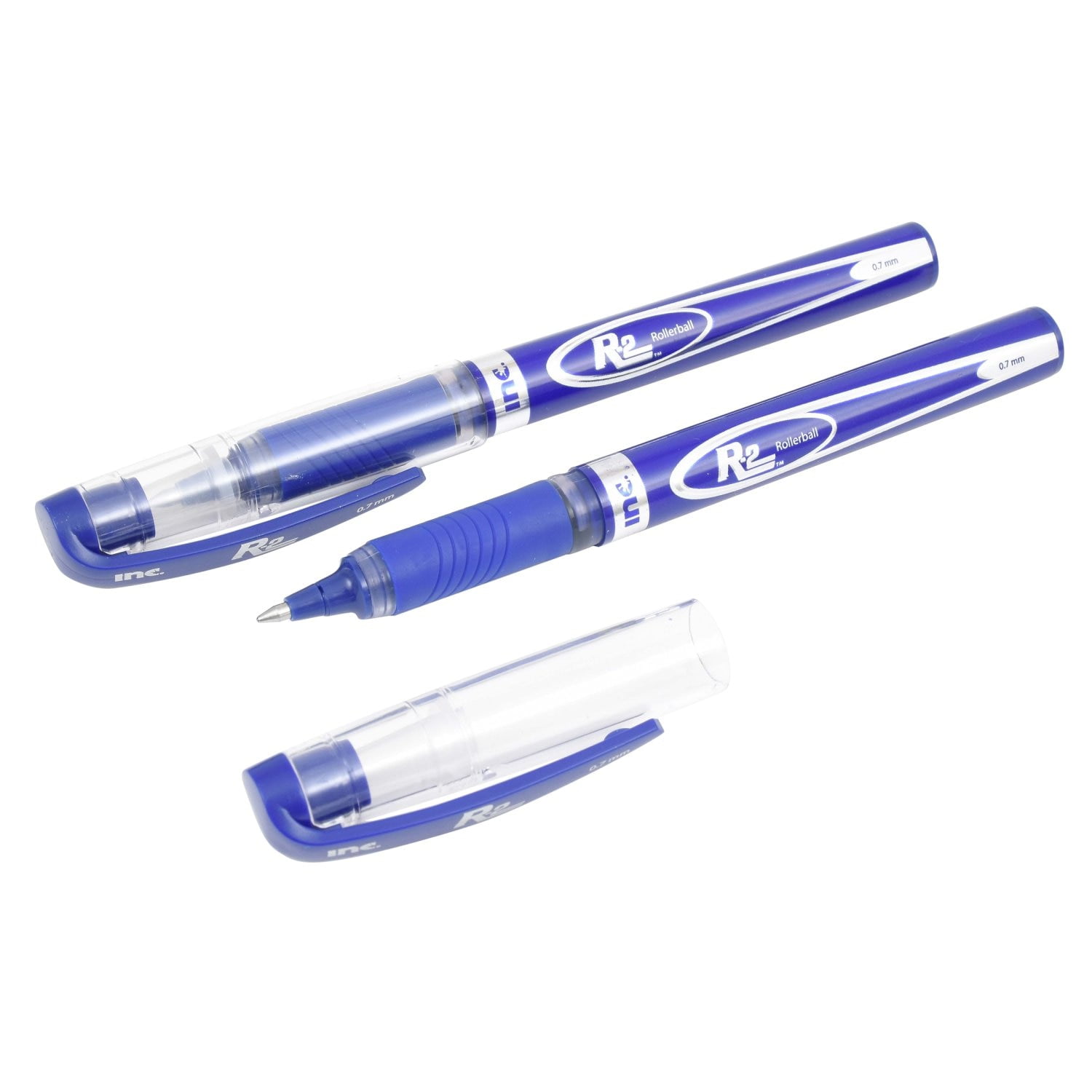 Rollerball Pens - Rollerball Cap Pens with Blue Ink, 10 Pack