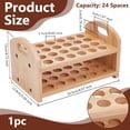 thumbnail image 1 of Rollerball Perfume Organizer 24 Spaces Wooden Perfume Storage Holder Beauty Scent Storage Makeup Lipgloss Lipstick Display Case Dresser Organizer for Bedroom Vanity Shelf Countertop, 1 of 5
