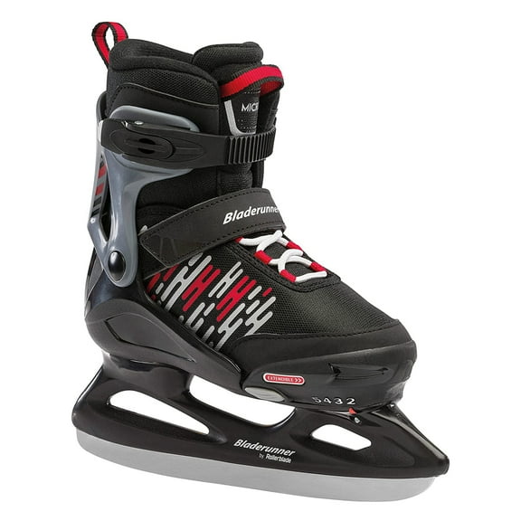 Rollerblade Bladerunner Ice Kids Micro Ice Skates, Black & White, Size 2-5