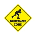 thumbnail image 1 of Rollerblade Crossing Sign Zone Xing | Indoor/Outdoor | 14" - new rollerblades, 1 of 5