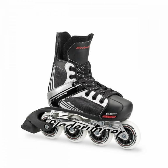 Rollerblade Dynamo Unisex Kids Adjustable Fitness Inline Skate, Large, Black